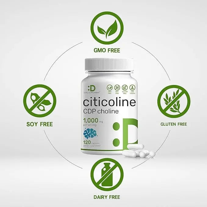 Citicolina CDP, 120 cápsulas, 1,000 mg por porción