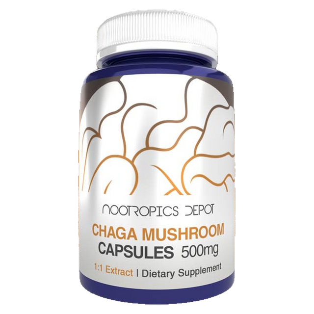 Chaga extracto, 180 cápsulas, 500 mg por cápsula