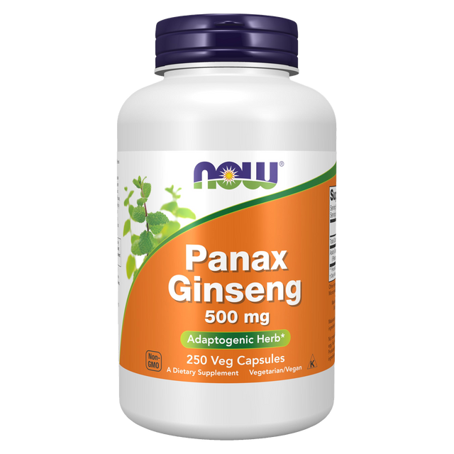 Panax ginseng, 250 cápsulas, 500 mg por cápsula