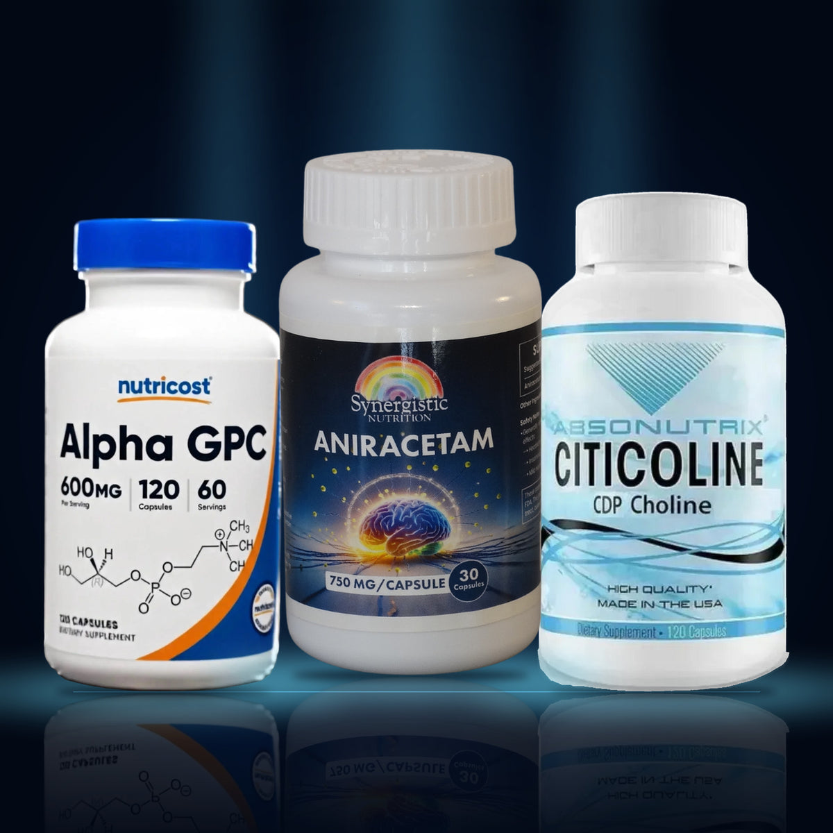 Stack Racetam Pro · Set de 3 productos – Nootrópicos México