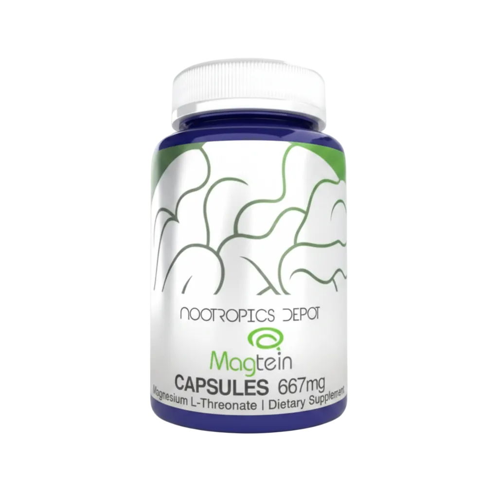 Envase original Magtein Nootropics Depot, 540 cápsulas de 667 mg