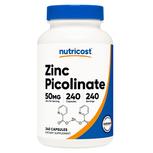 Zinc picolinato, 240 cápsulas, 50 mg por cápsula