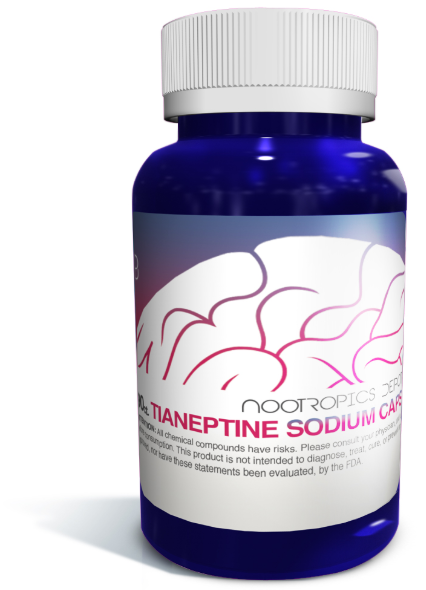 90 Cápsulas con 12.5mg de Tianeptina Sodio - Nootropics Depot