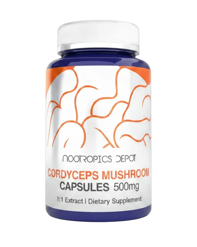 Cordyceps militaris 500 mg · 60 Cápsulas – Nootropics Depot