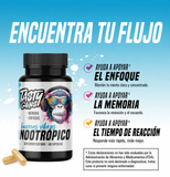 Work Vibes Nootropic · 60 Cápsulas · Tasty Gains · Memoria + Enfoque