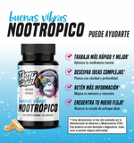 Work Vibes Nootropic · 60 Cápsulas · Tasty Gains · Memoria + Enfoque