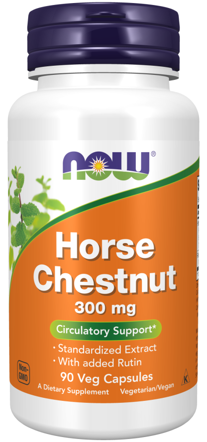 Castaño de Indias, 300 mg por cápsula, 90 cápsulas – NOW Foods