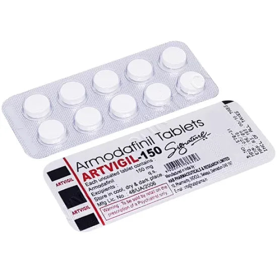 Artvigil - Blíster con 20 Tabletas de 150mg de ARMODAFINIL