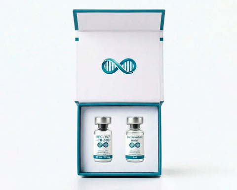 BPC-157 + TB-500 10mg/10mg + Bacteriostatic Water 3mL Research Kit – ≥99% Purity HPLC Research Use Only