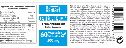 60 Cápsulas con 500mg de Centrophenoxina - Super Smart