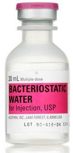 Agua Bacteriostática para Inyección 30mL | Multi-Dose – Hospira