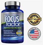 Focus Factor Original · 180 Tabletas · Nutrición para el Cerebro
