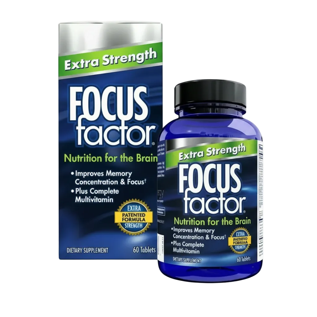 Focus Factor Extra Strength · 60 Tabletas