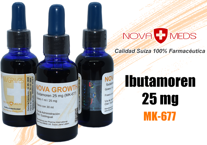 Nova Growth 25 Ibutamoren MK-677 25mg – Nova Meds (Gotas)