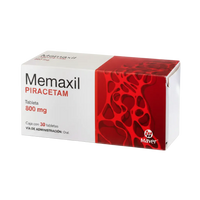 30 Tabletas con 800mg de Piracetam - Memaxil