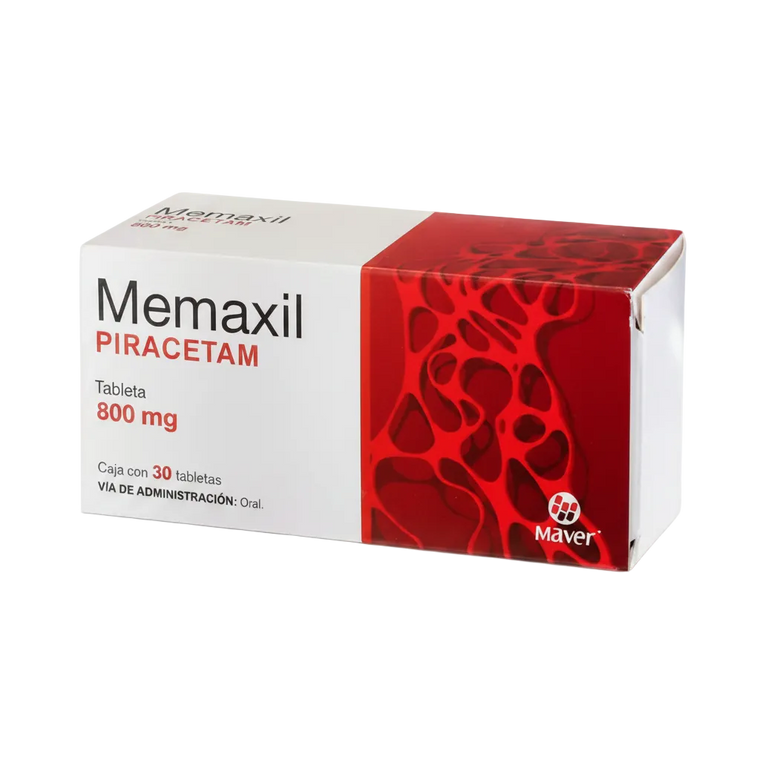 30 Tabletas con 800mg de Piracetam - Memaxil