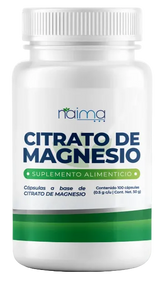 100 Cápsulas de Citrato de Magnesio 500mg - Naima