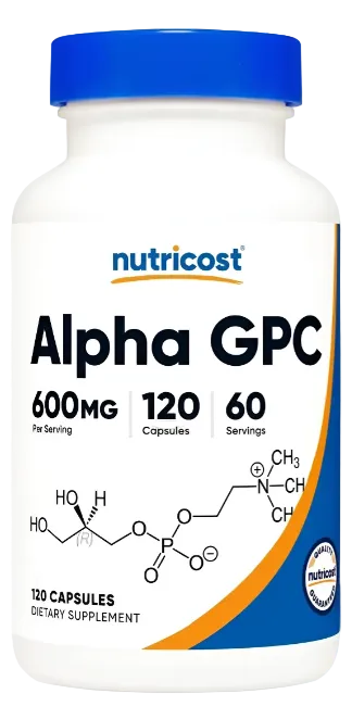 120 Cápsulas de Alpha Gpc NUTRICOST