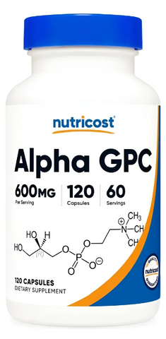 120 Cápsulas de Alpha Gpc NUTRICOST