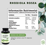 60 Cápsulas con 500mg de Rhodiola Rosea - Momosie