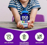 Focus Factor Kids Extra Strength · 120 Tabletas Masticables · Berry Blast