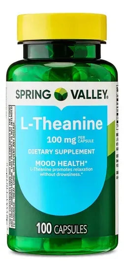 L-Teanina, 100 cápsulas, 100 mg por cápsula