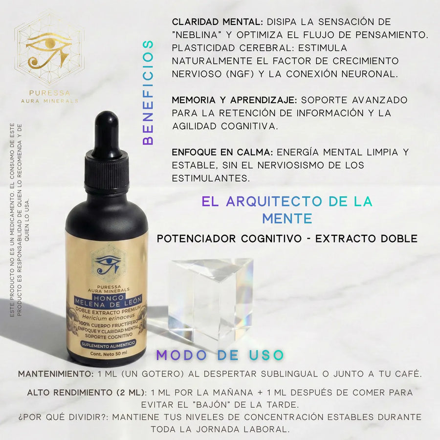 Melena de león doble extracto, líquido, 50 ml