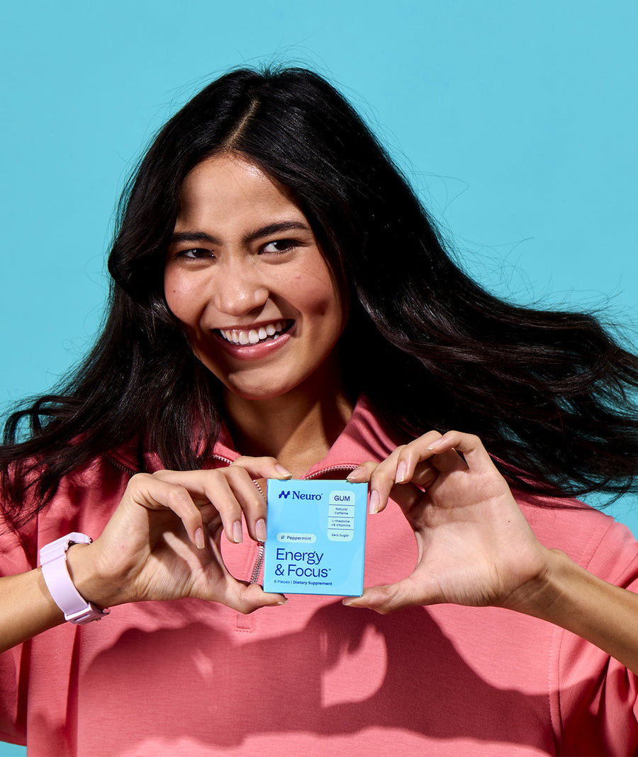 NeuroGum, goma de mascar con cafeína y L-teanina, paquete de 12 – Neuro
