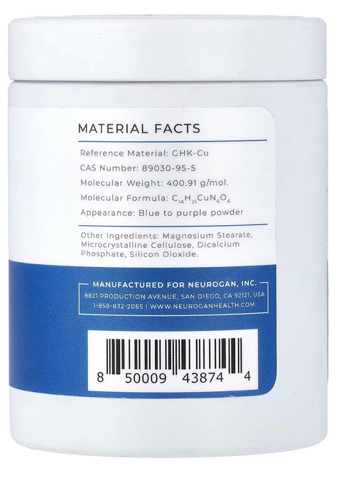 GHK-Cu Copper Peptide 2mg – Neurogan +Health | 60 Tablets