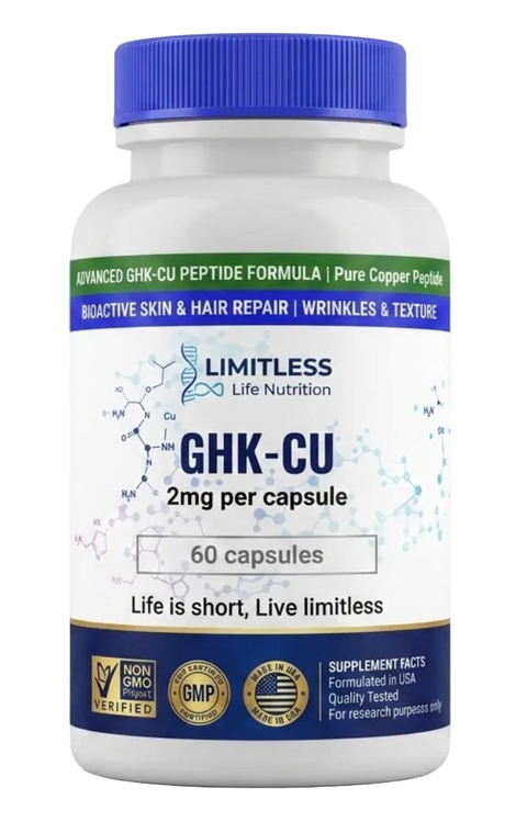 GHK-Cu Cápsulas 2mg (x60) | Péptido de Cobre para Regeneración y Longevidad – Science