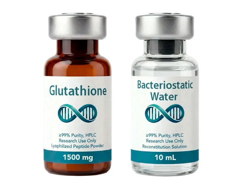 Glutathione 1500mg + Bacteriostatic Water 10mL – Research Kit | ≥99% Purity Neopeptidos