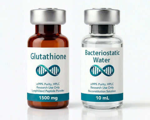 Glutathione 1500mg + Bacteriostatic Water 10mL – Research Kit | ≥99% Purity Neopeptidos