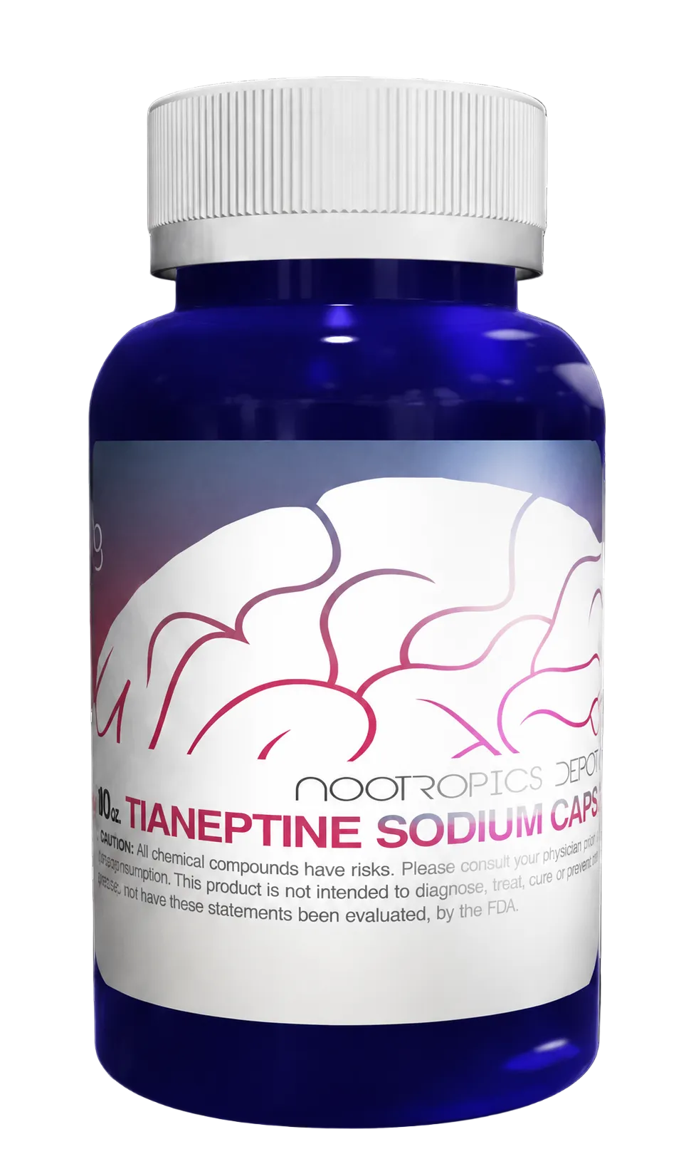 90 Cápsulas con 12.5mg de Tianeptina Sodio - Nootropics Depot