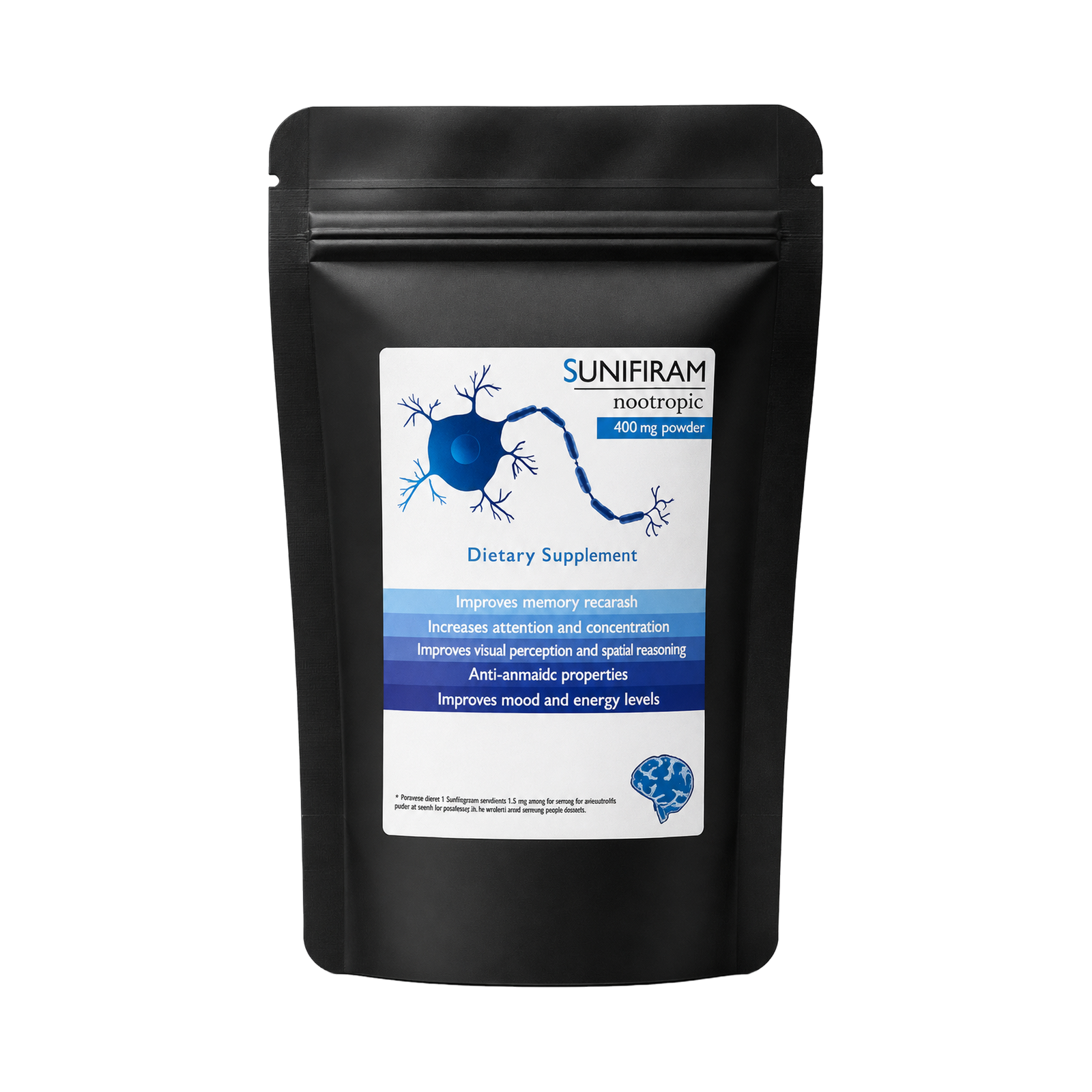 400mg en polvo de Sunifiram - Incluye Scoop dosificador.