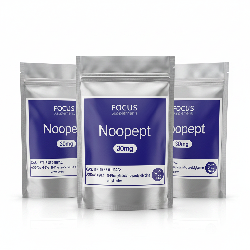 3 paquetes de 90 Píldoras con 30mg de Noopept - ENVIO GRATIS DHL