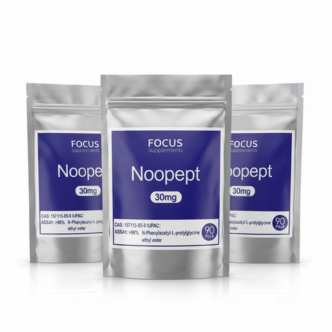 3 paquetes de 90 Píldoras con 30mg de Noopept - ENVIO GRATIS DHL