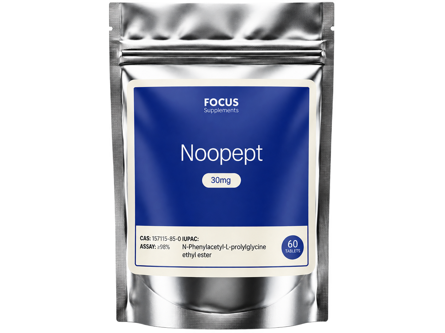 60 Píldoras con 30mg de Noopept - Focus Supplements