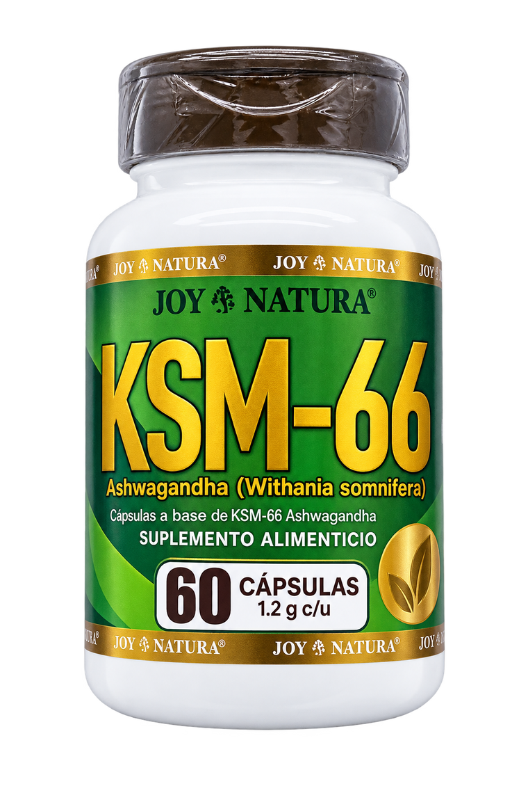 60 Cápsulas con 1200mg de Ashwagandha KSM-66