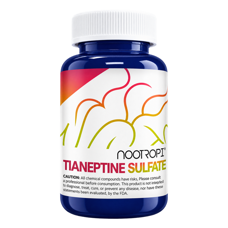 60 Cápsulas con 25mg de Tianeptina Sulfato - Nootropics Depot