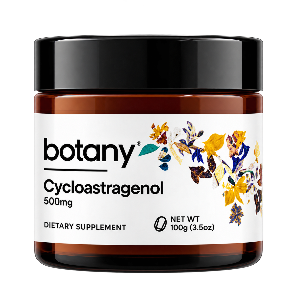 Cycloastragenol Polvo 500mg | Activador de Telomerasa para Longevidad Celular – Botany