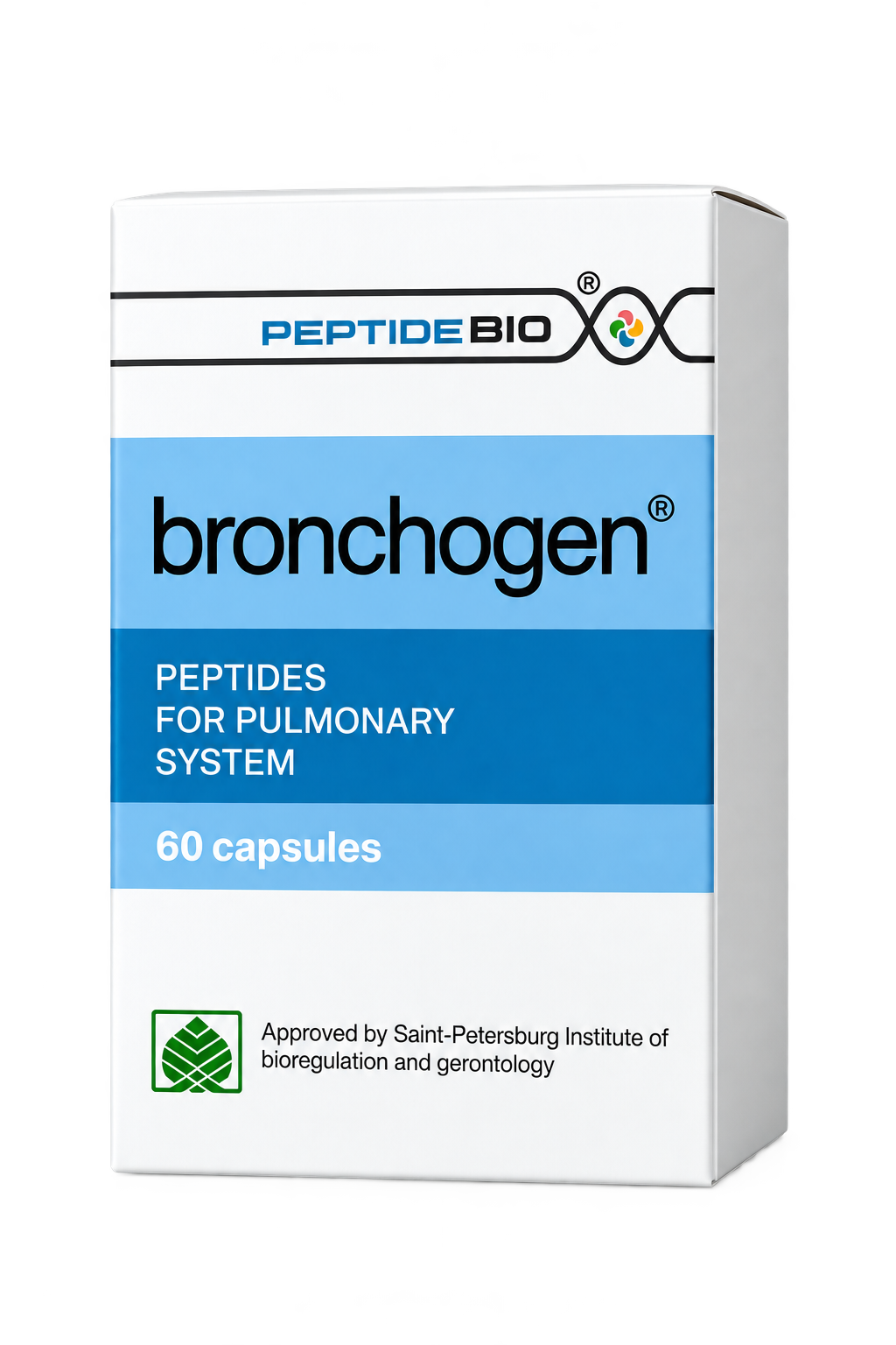 Bronchogen Cápsulas 200mg (x60) | Péptido Pulmonar para Salud Respiratoria – Khavinson
