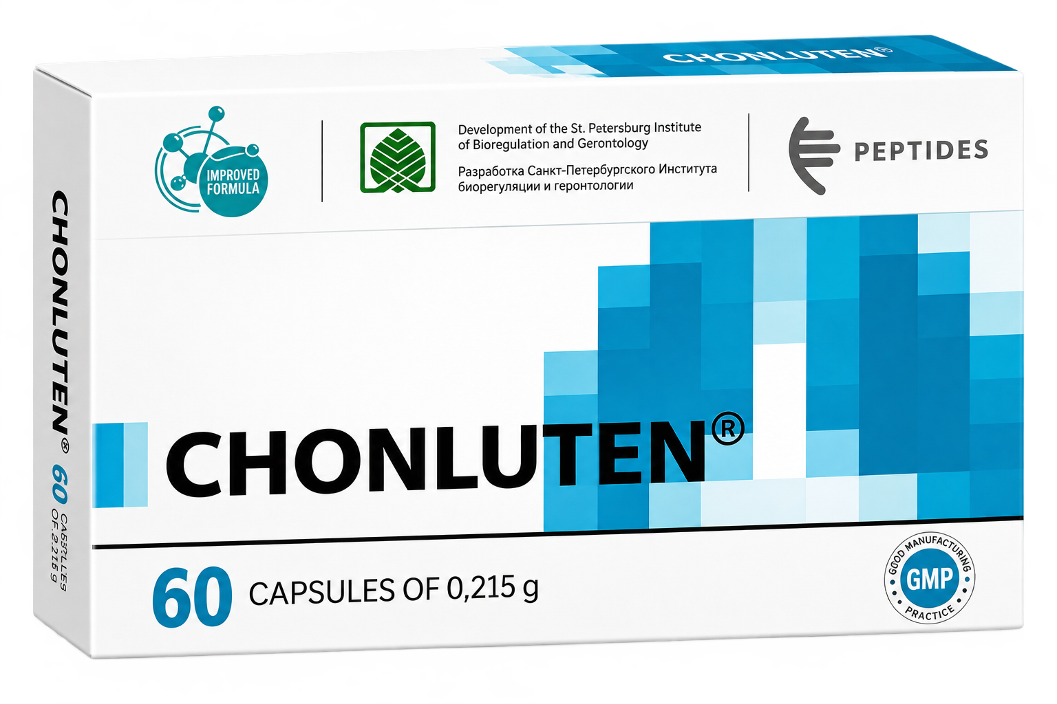 Chonluten Cápsulas 200mg (x60) | Péptido Bronquial para Salud Respiratoria y Longevidad – Khavinson