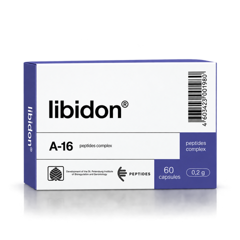 Libidon Cápsulas 200mg (x60) | Biorregulador de Próstata y Sistema Urogenital – Khavinson