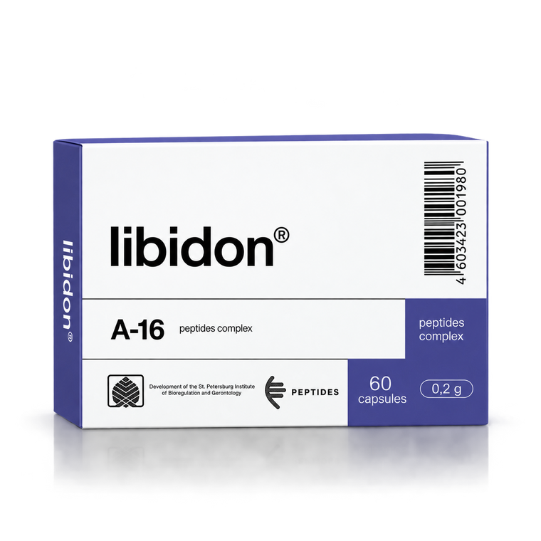 Libidon Cápsulas 200mg (x60) | Biorregulador de Próstata y Sistema Urogenital – Khavinson