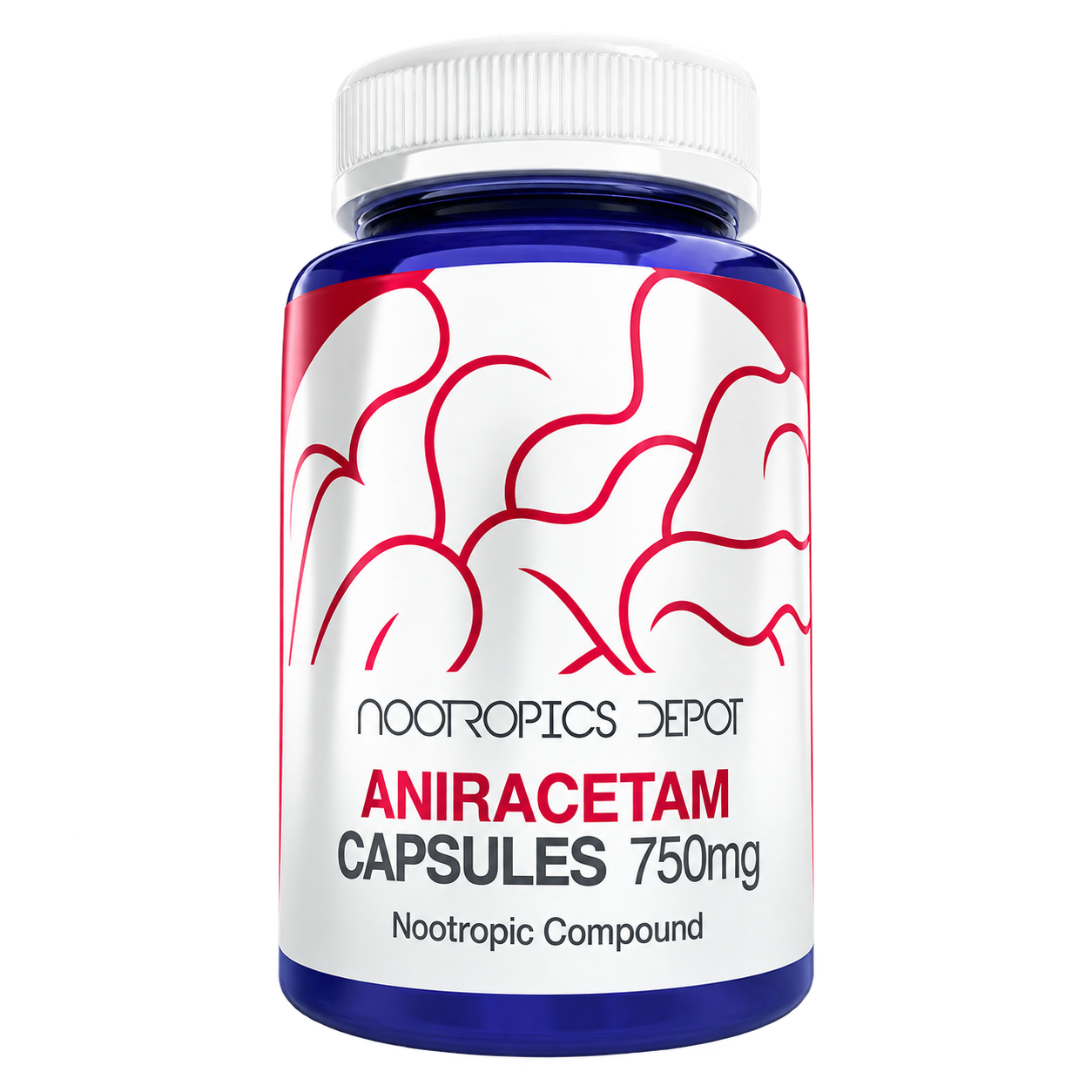 Aniracetam · 750 mg · 60 Cápsulas · Nootropics Depot