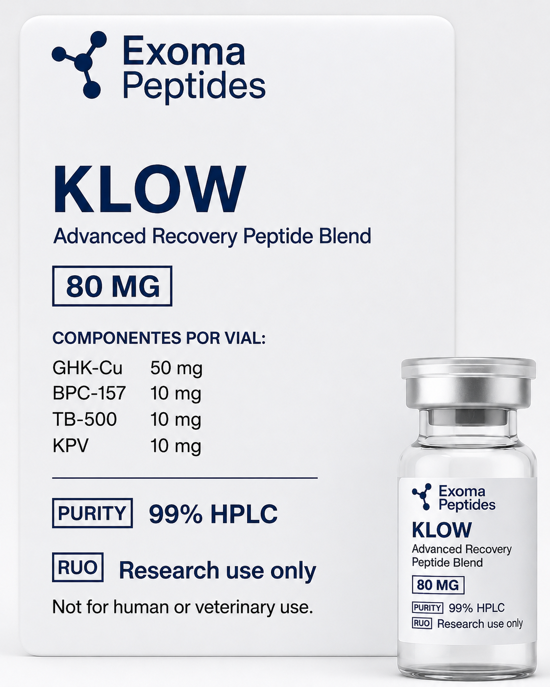 KLOW 80mg – Advanced Recovery Peptide Blend – Exoma Peptides