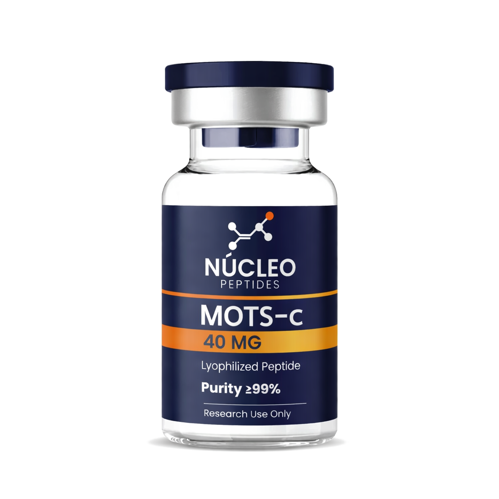 MOTS-c 40mg | Péptido Mitocondrial para Longevidad y Metabolismo – Núcleo Peptides
