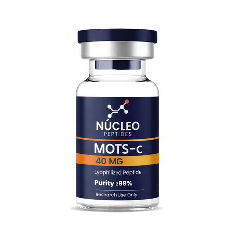 MOTS-c 40mg | Péptido Mitocondrial para Longevidad y Metabolismo – Núcleo Peptides