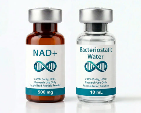 NAD+ + Bacteriostatic Water 10mL – Research Kit | ≥99% Purity Neopeptidos