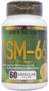 60 Cápsulas con 1200mg de Ashwagandha KSM-66